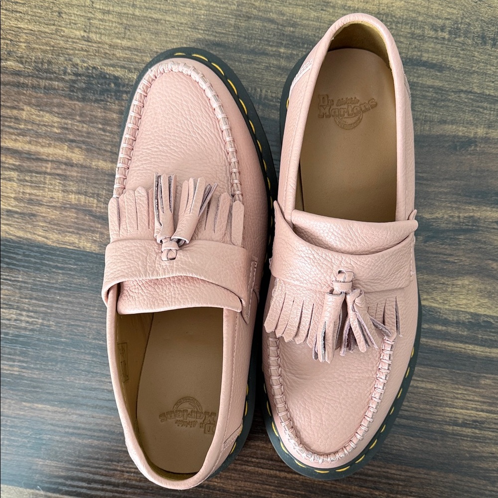 Dr. Martens Blush Pink Tassel Loafers